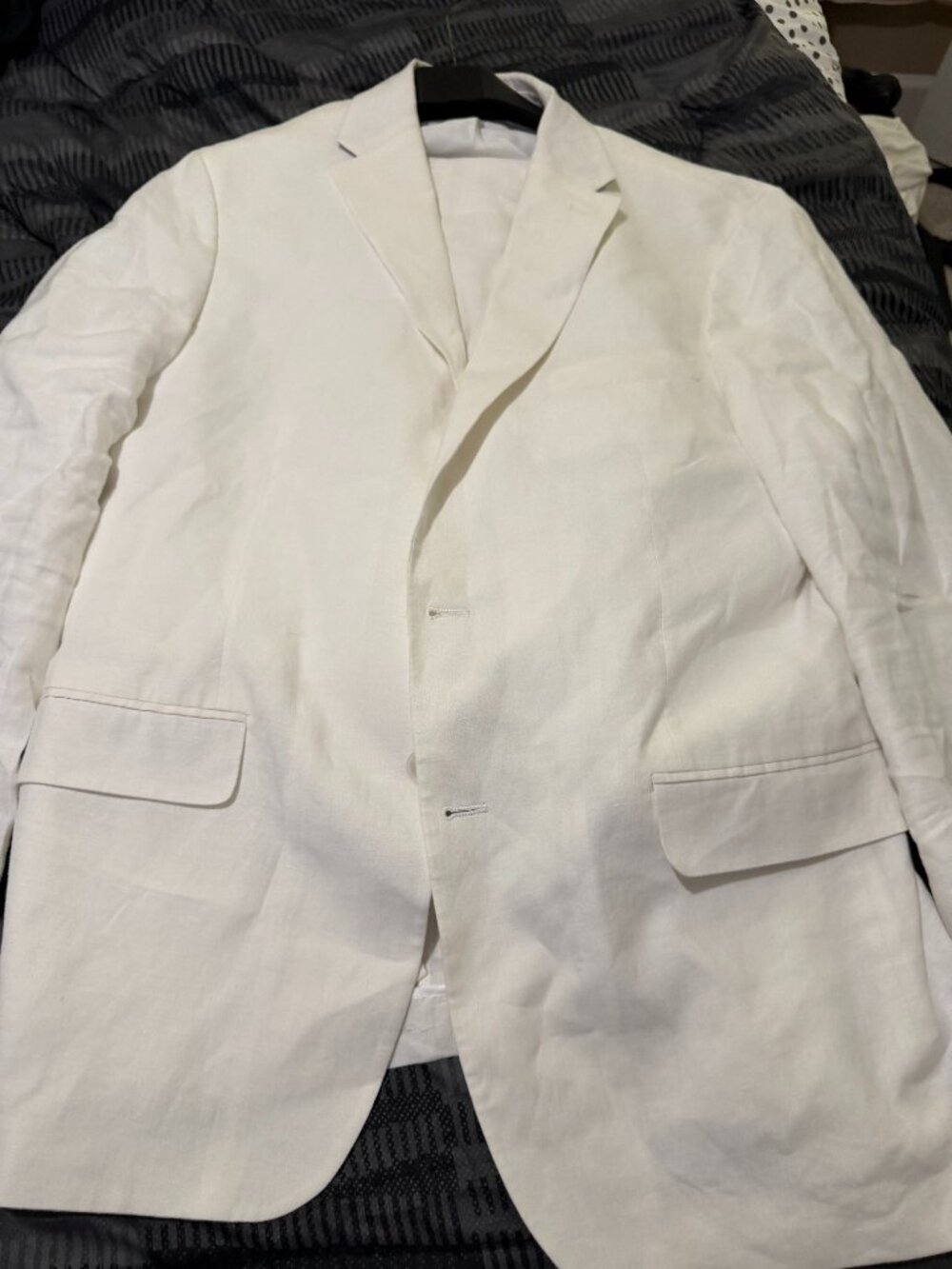 Tommy Hilfigure White Linen Suit 44L